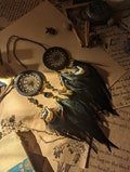 Shop Black Triple Moon Dream Catcher and Celestial Crescent Moon Mini Wall Hangers  - Witchy Girl Car Accessories and Lunar Moon Phase Gift