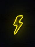 Led Neon Lightning Bolt Car Accessory, JDM Tsurikawa, Cute Glow in the Dark, Window Suction Cup Mount, Car Lover Gift, Bolt Tsurikawa Decor