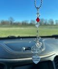 Grandma Christmas Gift Car Charm "Much Loved Grandma" Special Mom and Tree of Life charms, Birthstone Crystal, Grandmother, Nana, Suncatcher
