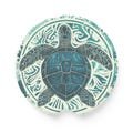 Turtle Soapstone Car Coaster, Turtle Coaster, Blue Coaster