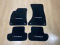 Floor Car Mat For Audi A5 , S5 , RS5 All Model Audi Sport Logo , Embroidery Logo , Free Shipping , Set of 4 , Production to Order