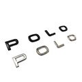 Metal Polo Emblem for Polo - Black or Grey - 185 x 23 mm