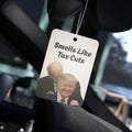 Car Air Freshener, Funny Biden Sniffing Trump, Smells Like Tax Cuts, Political Gag Gift, Car Decoration, Democrat Republican Humor,