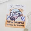 New Driver Vinyl Decal |Penguin| Car Magnet Sign | Waterproof Magnet | Professional Printed Die Cut 5"