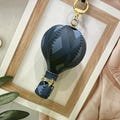 Handmade Genuine Leather Hot air balloon decoration Car Hanging Ornament charms Keychain Bag charms holiday gift idea family friend unique