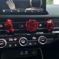 Car Air Freshener & Decoration Gift | Unique Aromatherapy Diffuser for Auto Vent | Cute Bear/ Rose Design for Car Lovers