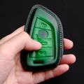 Leather Key Fob Cover Case for Series 1 2 3 5 6 7 M5 X1 X2...., Keychain Keyless Remote Holder, Personalized Accessory