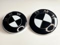 2PC Front Hood & Rear Trunk (82mm  74mm) FOR BMW Badge Emblem 51148132375