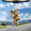 2D Flat Cute Cairn Terrier Ornament, Cairn Terrier Dog Ornament, Dog Car Hanging Ornament, Christmas Gifts, Dog Lover Gifts