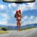 2D Flat Irish Setter Dog Ornament, Fashionable Acrylic Dog Hanging Ornament, Style Colorful Home Decor, Christmas Gifts, Dog Lover Gifts