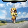 2D Flat Rough Collie Ornament, Rough Collie Dog Ornament, Dog Car Hanging Ornament, Christmas Gifts, Dog Lover Gifts
