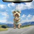2D Flat Soft-coated Wheaten Terrier Ornament, Dog Ornament, Dog Car Hanging Ornament, Christmas Gifts, Dog Lover Gift