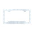 Blue Gingham License Plate | Cute Car Accessory | Coquette Aesthetic Plate | Preppy Pink Car Decor