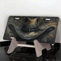 Cowboy Hat Front License Plate - Country Rustic Truck Tag - Metalwork Art Print - Abstract Rodeo Gift, Country Roads Car Accessory