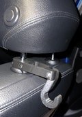 3D printed reinforced purse/bag hook for car