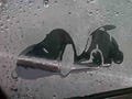 Sleepy Snoopy Mirror Peekers- cute Car accessories, Anti fog rain proof car mirror decal (2 pieces)