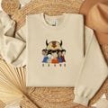 Cartoon Lover Team Embroidered Sweatshirt, Lover Characters Embroidered T-shirt, Funny GAAng Team Embroidered Hoodie