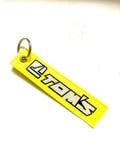 Tom's toyota keytag keychain zipper pull jdm cars  muscle cars funny embroidered design trd mr2 spider corolla