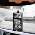 Personalized Valentine's Gift For Him Boyfriend, Custom Photo Car Hanging, Photo Film Roll Couples Ornament, Anniversary Gift For Him Her
