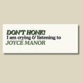 Joyce Manor Bumper Sticker, Midwest Emo sticker
