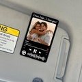 Personalized Valentine's Day Gift For Him, Custom Song & Photo Car Visor Clip, Boyfriend Husband Gifts, Drive Safe Photo Family Visor Clip