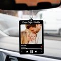 Personalized Valentine's Gift For Him Boyfriend, Custom Song &Photo Car Hanging, Family Photo Car Ornament, Valentine's Day Gift For Husband