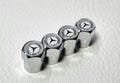Mercedes Tire Valve Caps 4pcs with Logo Stem Air Cap Car Accessories