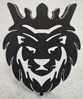 Hollow Crown Lion tow hitch cover (for 2 inch tow hitches) 5.3 inches tall, 4.1 inches wide