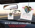 Valentines Car Ornament, Valentines Custom Car Photo hanger, Personalized Photo Car Ornament, Valentines Car Fresheners,  Music Car Scent