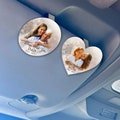 Custom Photo Car Visor Clip, Personalized Memorial Gift, Custom Memorial Sun Visor Picture Clip, Loss Of Dad Gift, Memorial Keepsake Gifts