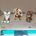 Personalized Valentine's Day Gift For Him Dog Dad, Custom Dog Photo Portrait Car Visor Clip, Pet Lovers Gift, Dog Mom Gift, Custom Pet Photo