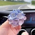Hydrangea Car Air Freshener ? Dreamy Pastel Diffuser for Car Decor & Gifts | Flower Vent Clip Aroma Accessory