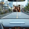 Custom Photo Car Ornament, Personalized Photo Hanger, Mirror Hanging Gift, Test Pass Gift, First Car Charm Gift, Husband Gift Dad Gift