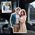 Personalized Pixar Style Portrait from Photo Car Air Freshener, Custom Air Freshener, Cute Car Accessories, Photo Freshener VR03