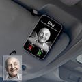Personalized Photo Car Visor Clip, Custom Memorial Gift, Custom Memorial Sun Visor Picture Clip, Loss Of Dad Gift, Memorial Keepsake Gifts