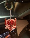 Albanian Eagle Red and Black Air Freshener Car Hang Gift