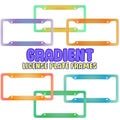 Aura Gradient License Plate Frame - Car Vehicle Accessories Decor - 1 Frame