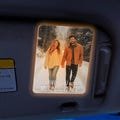 Custom LED Car Visor Clip with Photo, Personalized Car Visor Photo Plaque with LED Light, Clip for Car, Valentine Gift, Gift For Him CV22