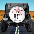Couples Valentine's Day Spare Tire cover, Personalized Couple Names Valentine Tire Cover,Our First Valentine's Day Together car Accessories