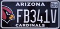 ARIZONA CARDINALS authentic ARIZONA  license plates. 10 dollars each. Plates are all I do. Please see my other listings. All states in stock