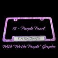 License Plate Frame Single, Purple Pearl color, We the People, Truck, Car,  Gift for Him, Car guy gifts, America, Blue Line, Dad, Husband