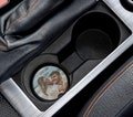 Custom Car Coasters,Wedding Gift Personalized Coaster, Photo Car Charm, Valentines day gifts, Couples Gifts, Anniversary Gift for her & him