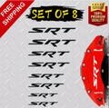 SRT Stickers Decals, Dodge, Set of 8, SRT Brake Caliper, DIY cut Vinyl,  Fits 2009-2023 Charger, Challenger, and Cherokee SRTmodels