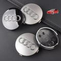 Set of 4PCS 59mm / 61mm / 68mm Audi Car Wheel Center Covers Decoration Hub Caps Replacement for AUDI