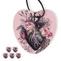 Car Air Freshener, Heart Car Freshies, Human Heart Decoration, Heart Shaped Air Freshener, 1 or 5 Pack, Car Freshies for Women, Aroma Gifts