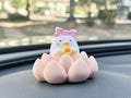 Cute Duck Statue Car Interior Ornaments Decor Car Accessory, Handmade Duck and Flower Car Ornament, Car Fragrance Cute Decor Christmas Gifts