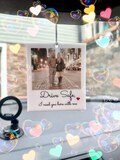 Personalized Photo Car Ornament Hanging Car Polaroid, Any Image, Driving Test  Gift , First Car new driver,boyfriend, daddy, custom car gift