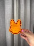 Floral bunny face silicone mold for freshies