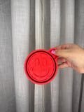 Checkered heart smily silicone  mold for freshies