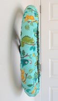 Chameleon steering wheel cover -  Full grip fabric -  Blue, yellow and green chameleon's  green fabric